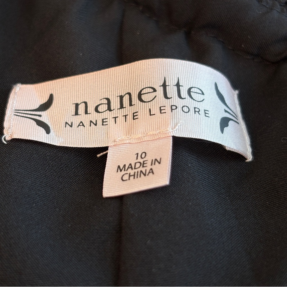 NEW NANETTE LEPORE Black Lace One Shoulder Dress Women’s 10 Cocktail Party NWT - Picture 12 of 16